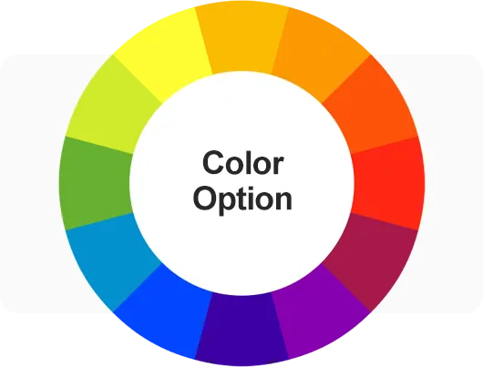 Color option is provided to make
a color selection