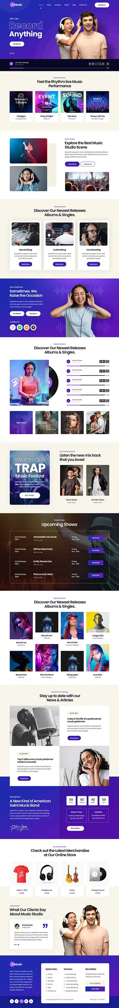 DJ WordPress theme