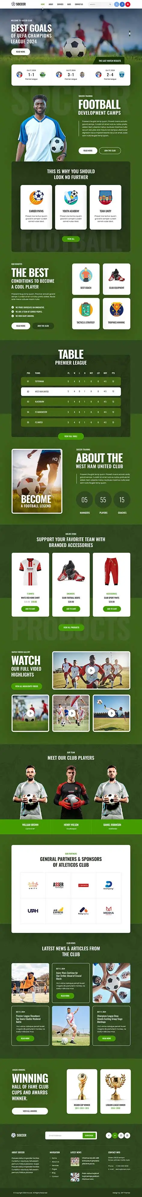 Cricket Club WordPress Theme