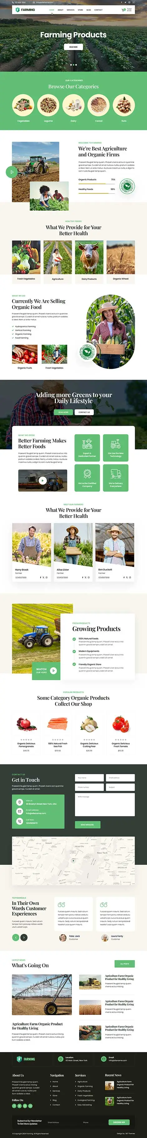 Agriculture WordPress Theme