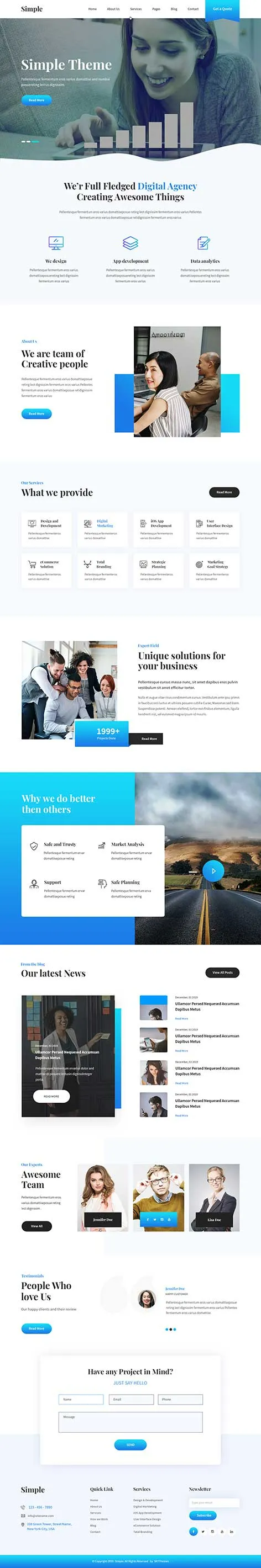 Simple WordPress Theme