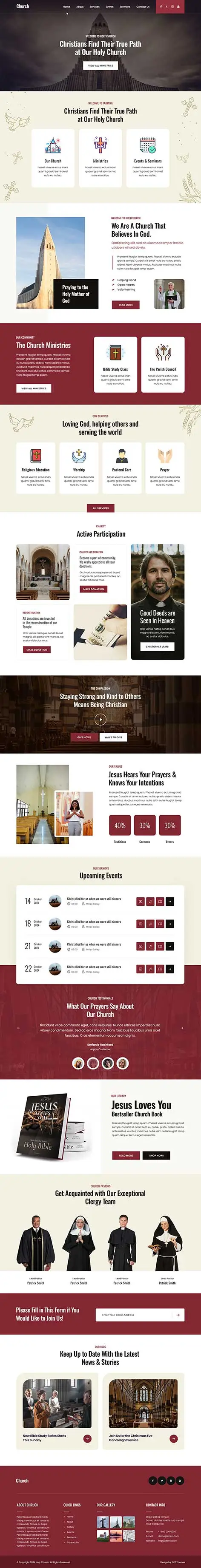 Holy Church Temple WordPress Theme