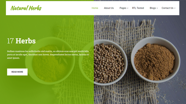 Natural Herbs - Ecommerce WordPress Theme