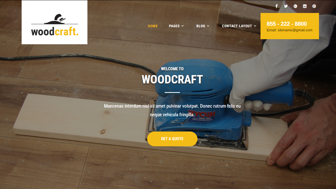 WoodCraft - Ecommerce WordPress Theme