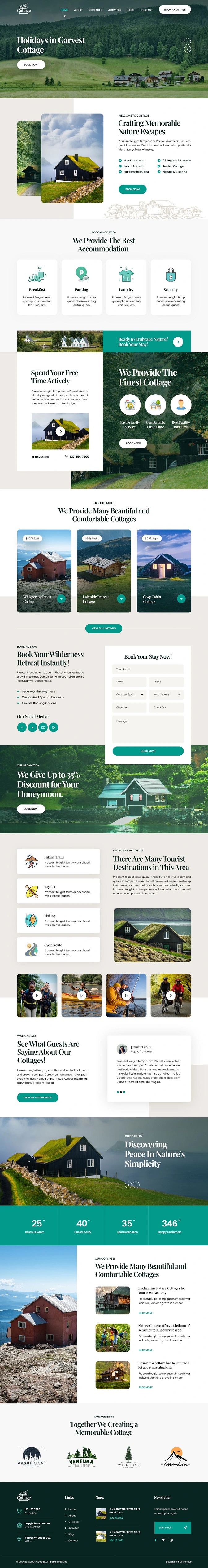 SKT Cottage - Holiday Cottage WordPress Theme