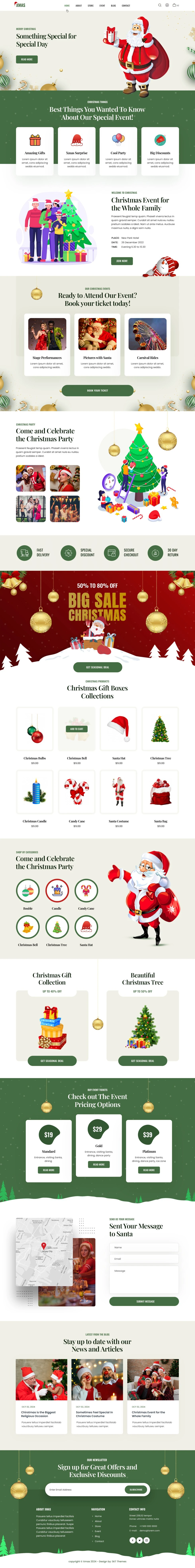 SKT Xmas - Christmas Event WordPress Theme