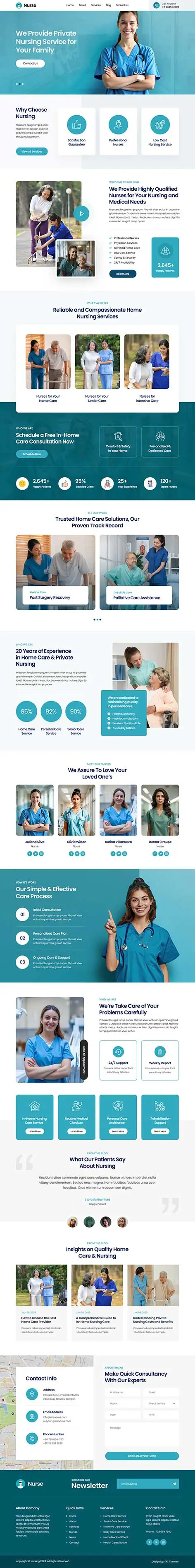 Nursing WordPress Theme